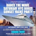 Dance the Wave Cabana Yacht Party Saturday NYC Booze Sunset 2022