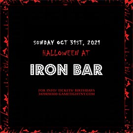 Iron Bar Halloween party 2021 only $15